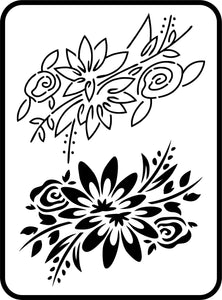 Two Small Flowers Set | JRV Stencils