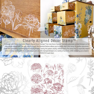 CLEARLY-ALIGNED DÉCOR STAMPS - Linear Floral