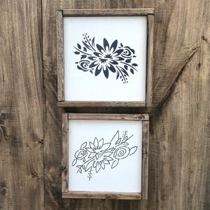 Two Small Flowers Set | JRV Stencils